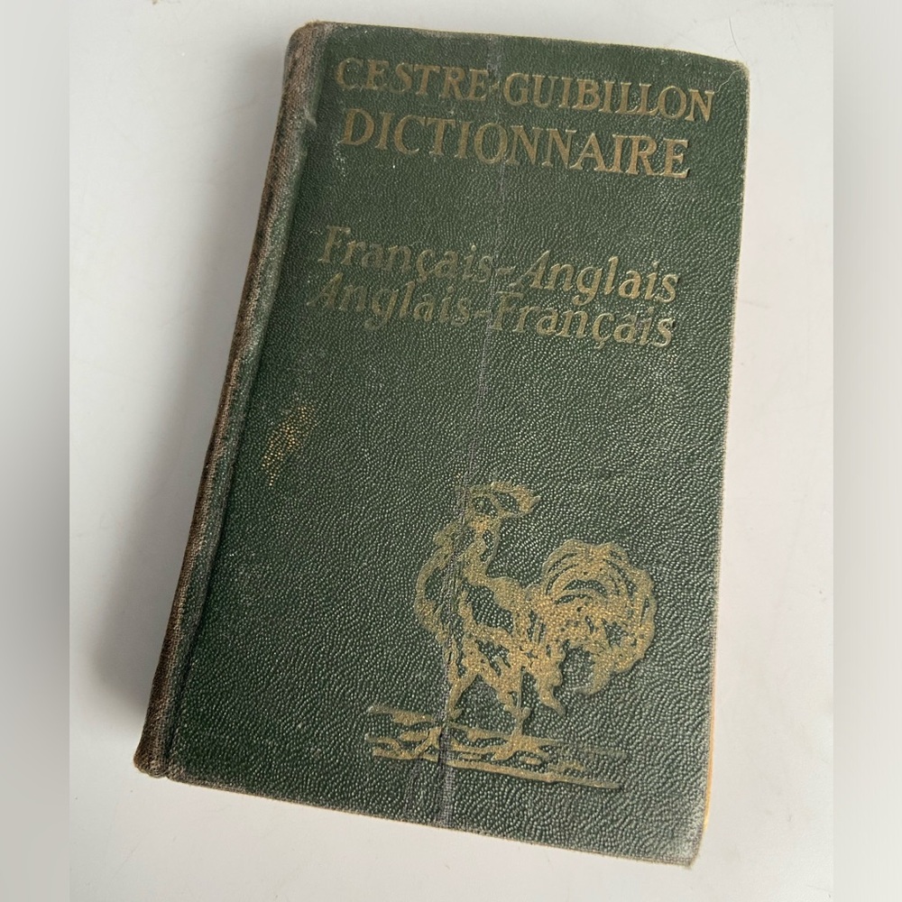 1920's French English Pocket Sized Dictionary